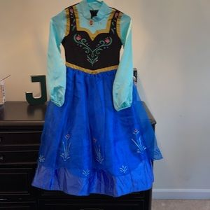Worn 1x Disney Authentic Anna Frozen Gown